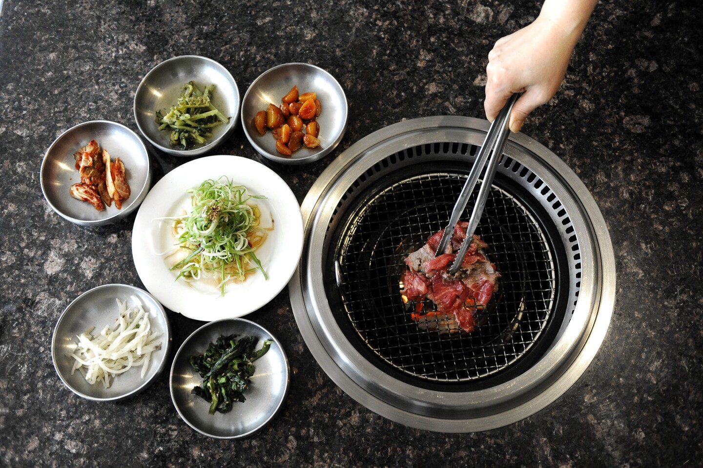 Bulgogi at Gwang Yang BBQ restaurant in Koreatown.