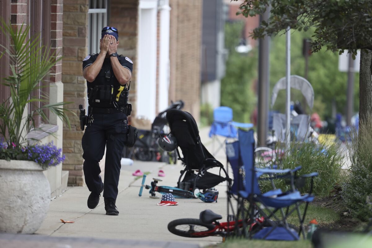 Parade-goers fled Highland Park's Fourth of July parade after shots were fired, leaving behind their belongings.