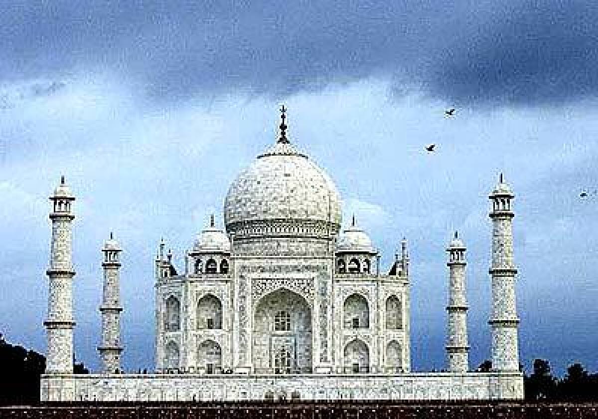 The Taj Mahal fulfilled the dying request of an empress, who asked her husband to build her something beautiful and visit it on their anniversary each year. Semiprecious stones adorn the buildings walls.