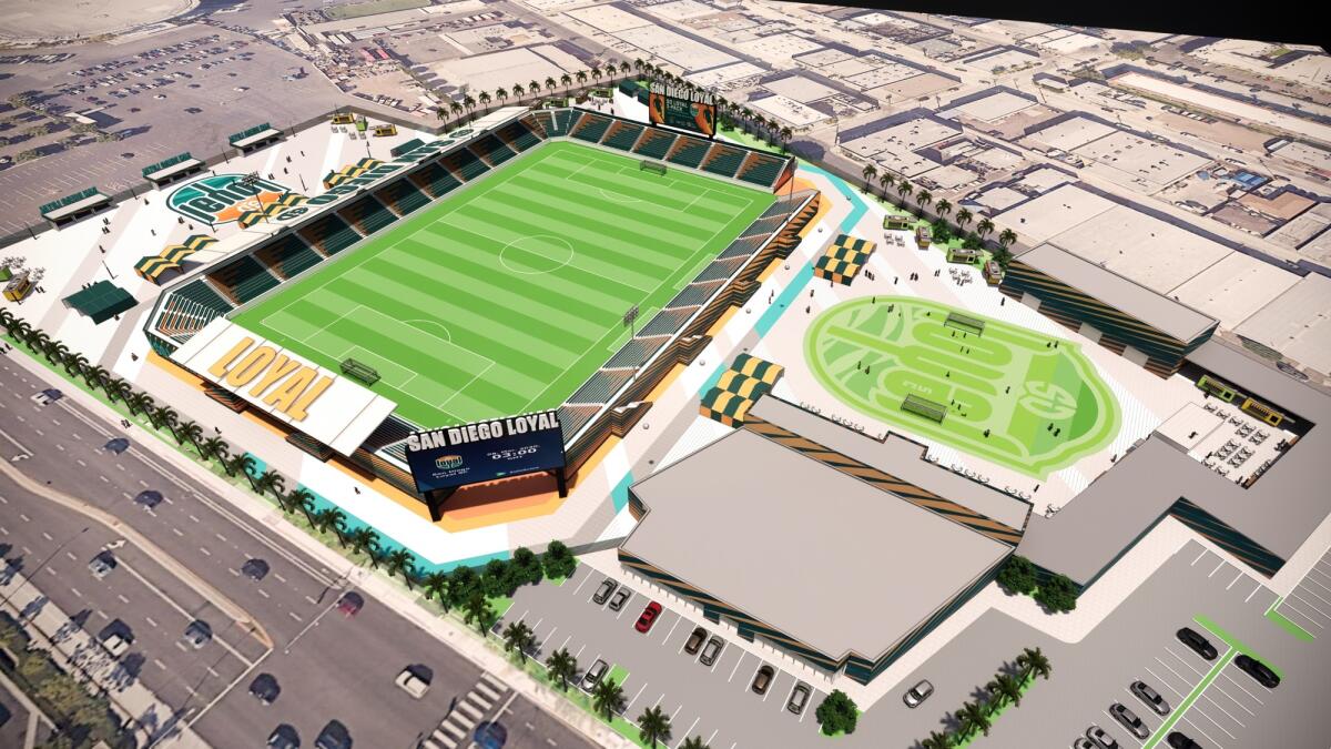SD Loyal soccer club aims to build stadium next to sports arena