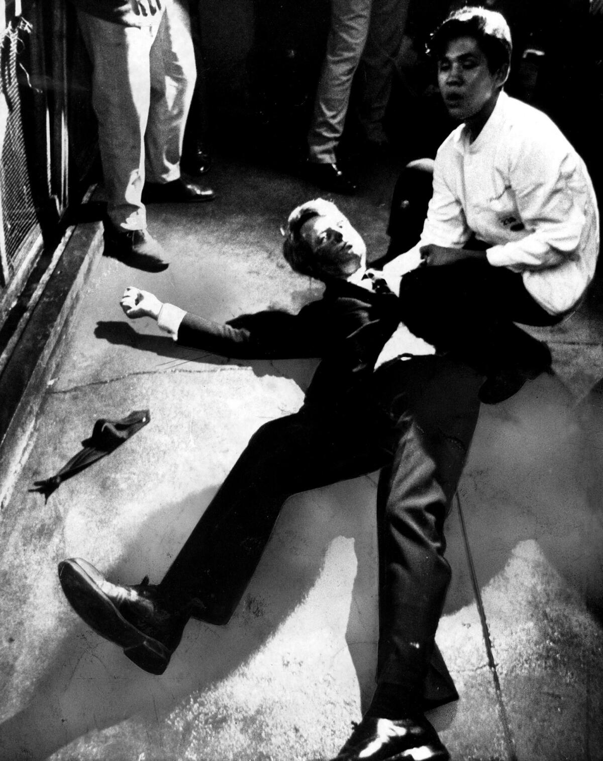 Busboy Juan Romero held a dying Robert F. Kennedy after he was shot.