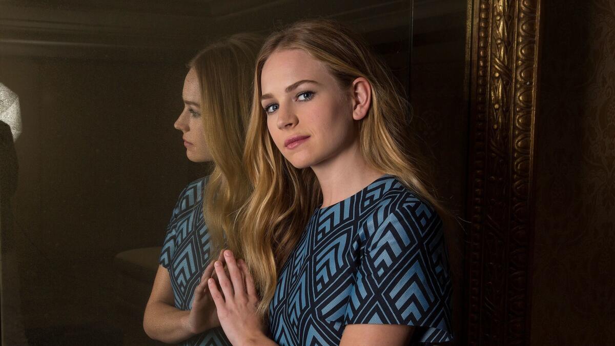 Actress Britt Robertson sat in legal classes to prepare for her role as public defender Sandra Bell in "For the People." Above, Robertson after her 2015 movie "Tomorrowland."