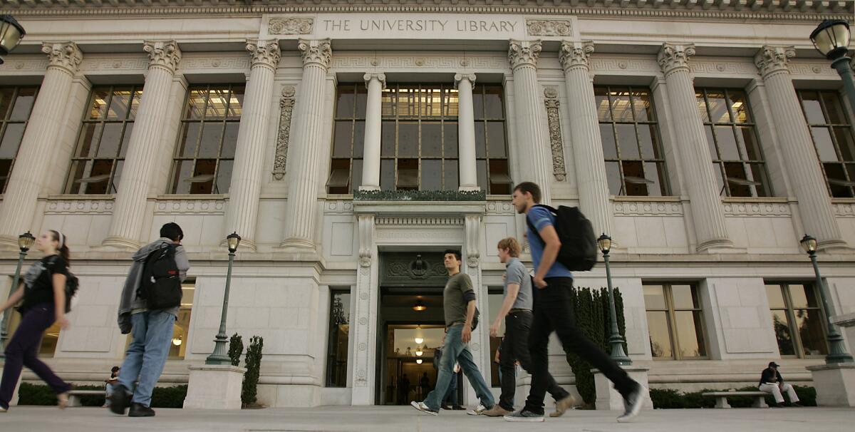 The University of California system is among those that will be getting less money than hoped for to take care of overdue maintenance. Above, UC Berkeley.