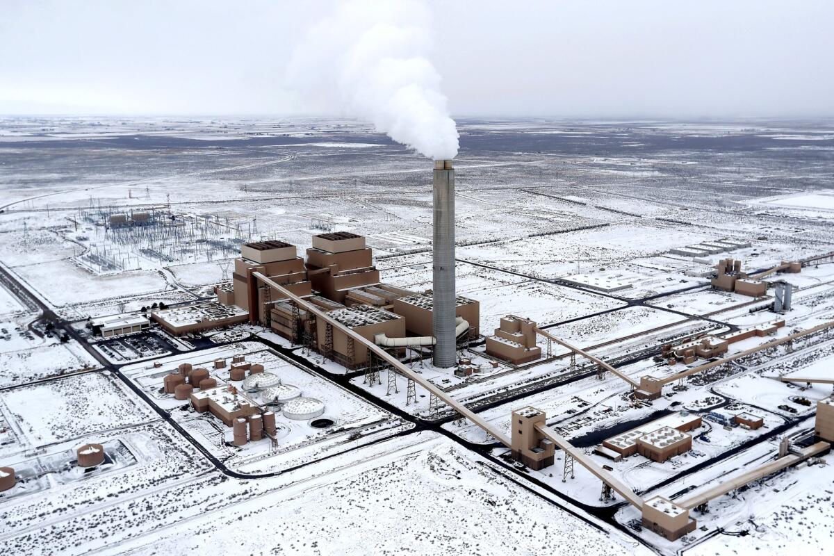 The coal-fired Intermountain Power Plant outside Delta, Utah