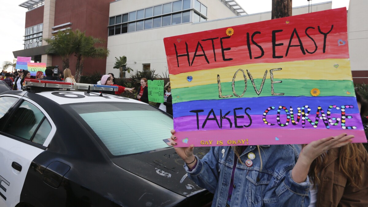 I was verbally assaulted with an anti-gay slur. At first I was angry, then  I felt relief - Los Angeles Times