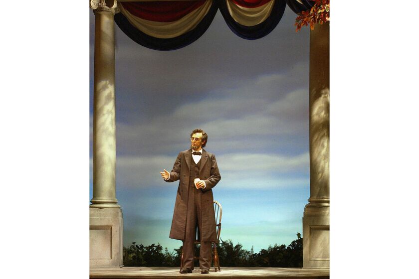 ** FOR IMMEDIATE RELEASE **Mr. Lincoln in "Great Moments With Mr. Lincoln" is shown at Disneyland in Anaheim, Calif., in this undated photo. (AP Photo/Disneyland resort)