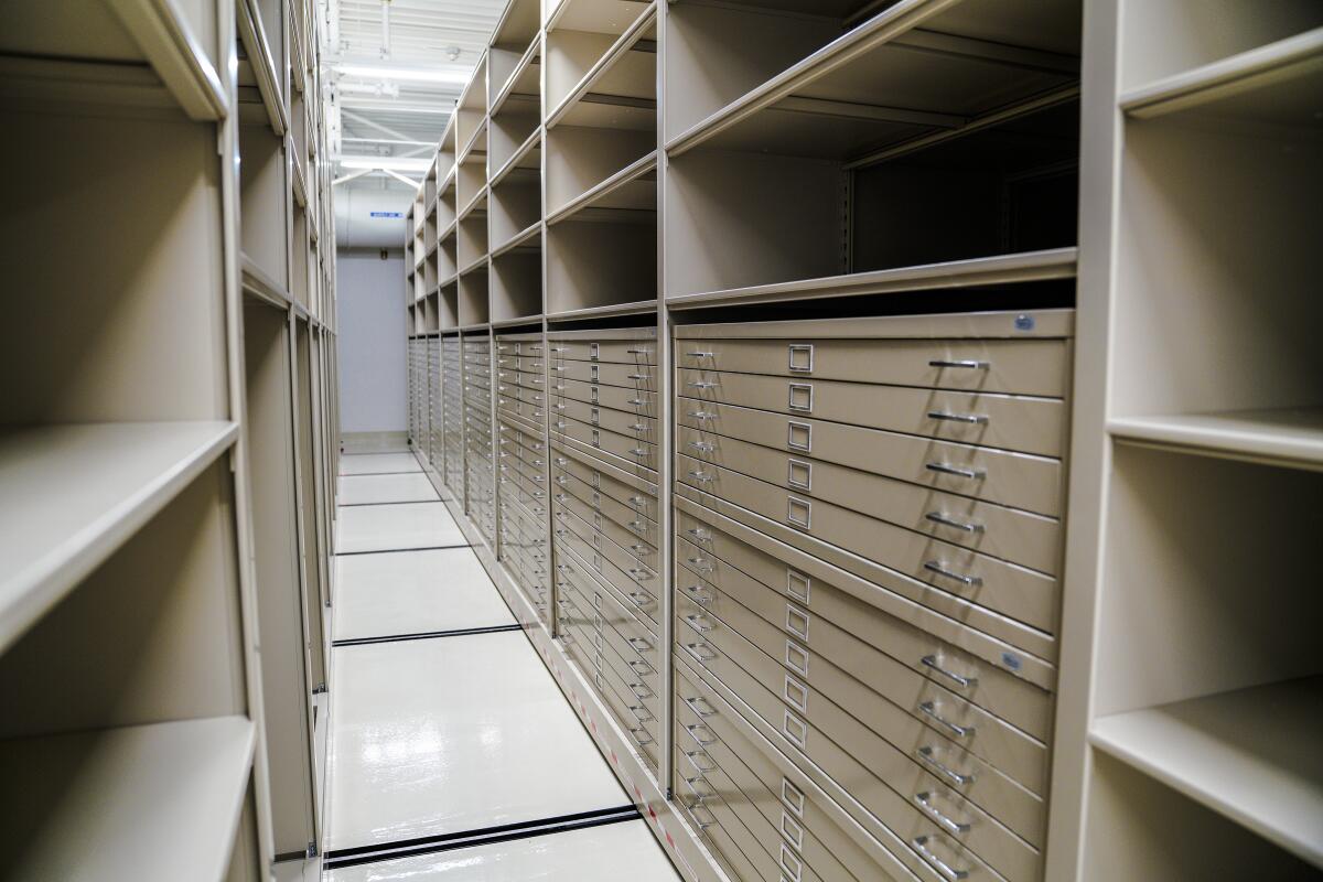 The County of San Diego's  East County Office includes 6,472 sq. ft. of space to archive documents.