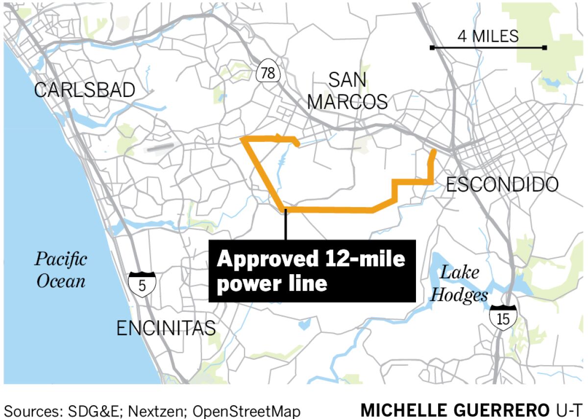 Approved 12-mile power line