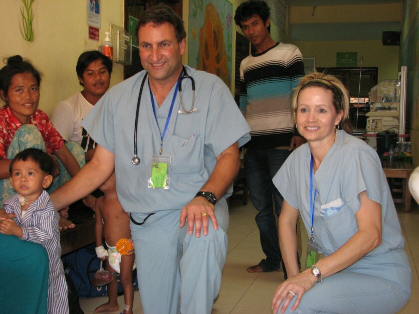 Dr. Paul Grossfeld and his wife, Susan Grossfeld, lead an annual cardiac surgical mission to the Angkor Hospital for Children in Siem Reap, Cambodia.