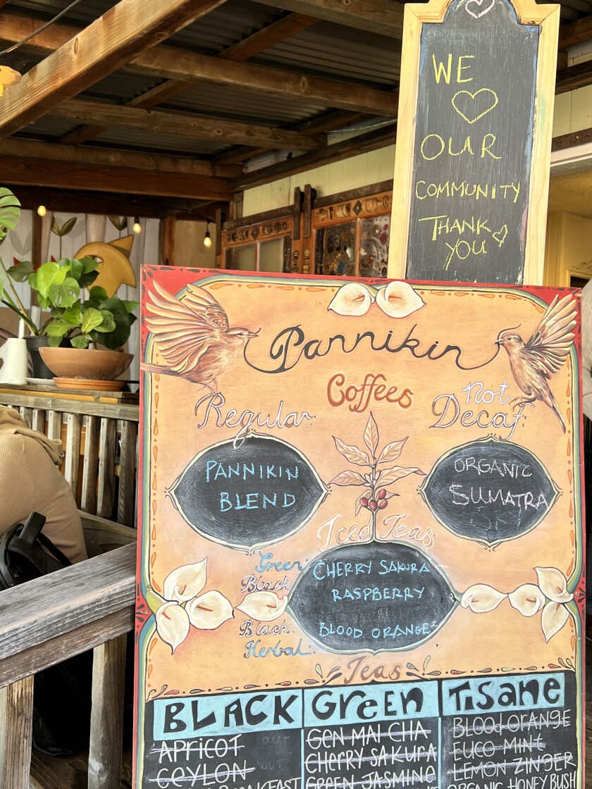 Just days before its Girard Avenue location closes, Pannikin La Jolla's tea menu was thinning out April 7.