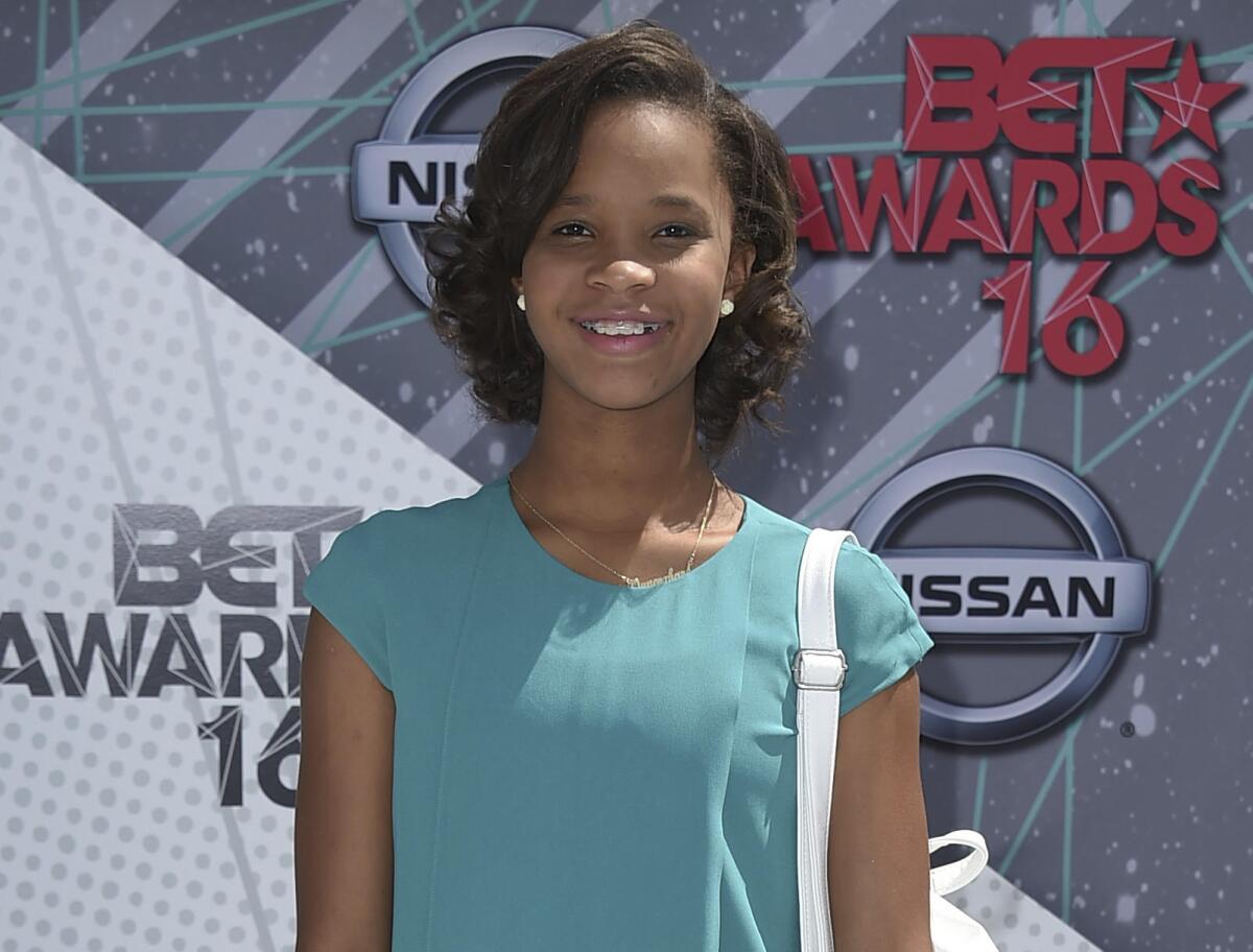 Quvenzhané Wallis arrives at the BET Awards in Los Angeles in June 2016. Wallis is releasing two children's books.