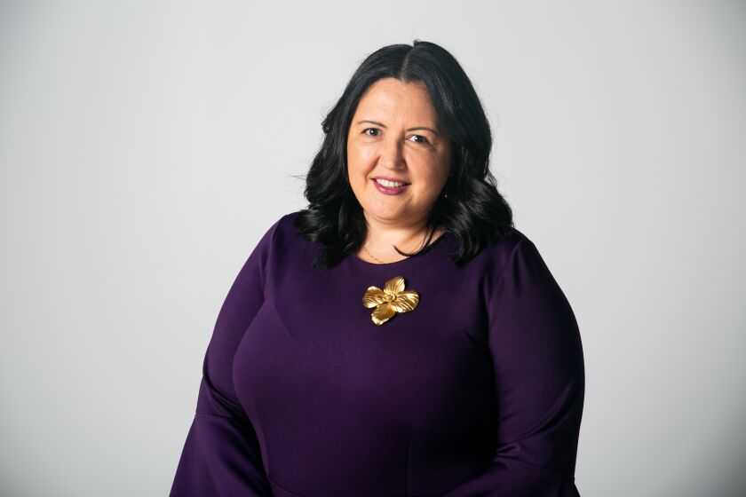 Nora Vargas, a candidate for the San Diego County Board of Supervisors, poses for a portrait at The San Diego Union Tribune's photo studio on October 29, 2019 in San Diego, California.