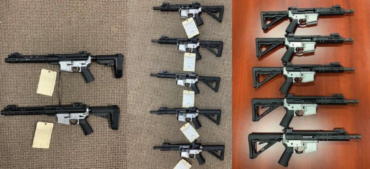 12 un-serialized, privately made AR-15-style rifles sold to an undercover ATF agent