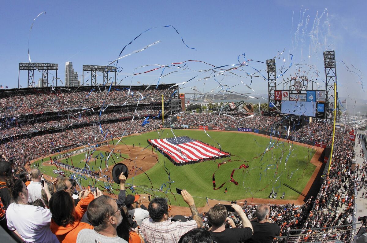 AT&T Park, home of the San Francisco Giants, would become the first major league ballpark to ban smokeless tobacco if the city enacts an ordinance it is considering.