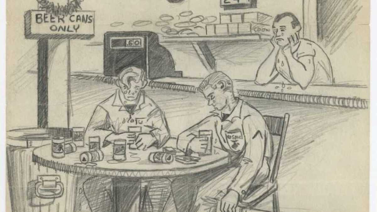 A Marines Sketches Of Military Life To Be Preserved By Camp