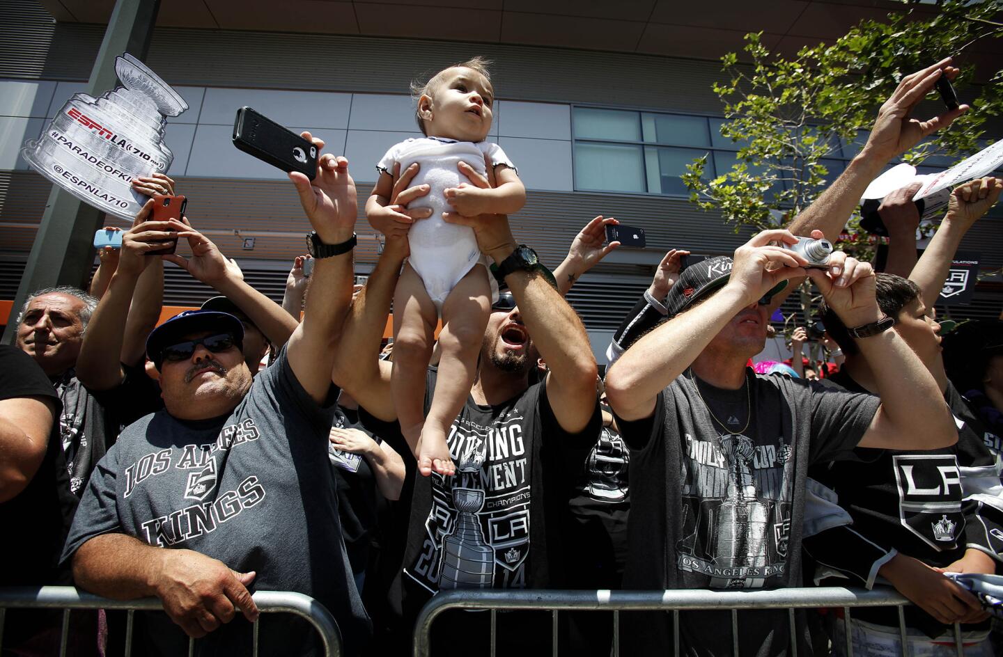 Kings fans celebrate the 2014 Stanley Cup