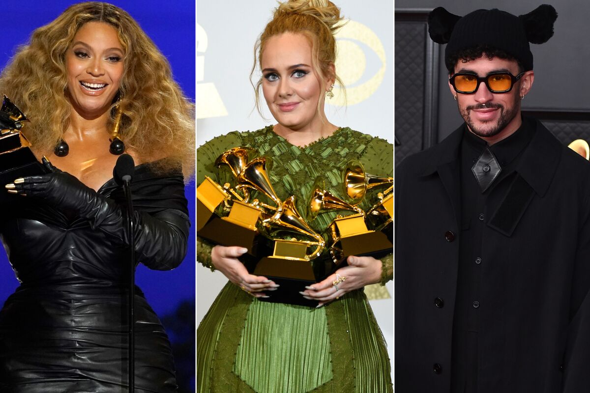 Beyoncé v. Adele: Grammys 2023 will be star-studded, fraught - Los Angeles  Times