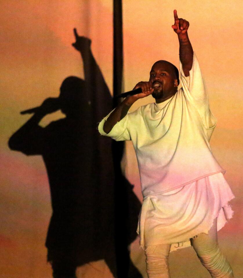Kanye West at the Hollywood Bowl