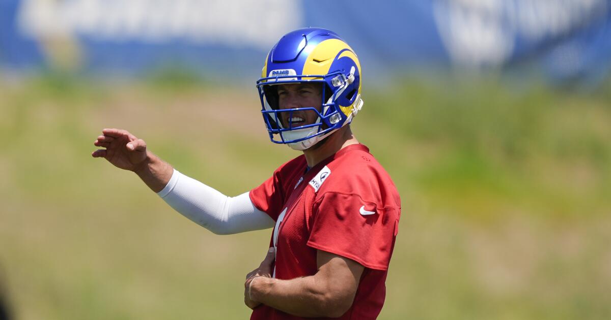 Rams move training camp to LMU; Matthew Stafford's contract situation is unmoved
