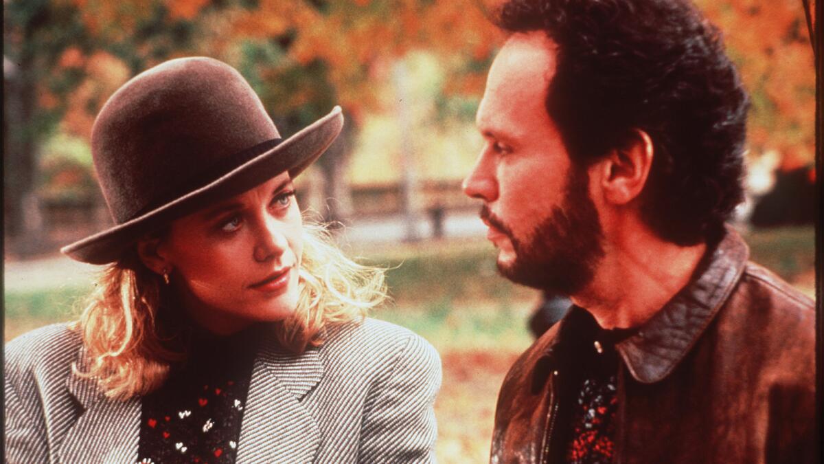 Ephron earned her second Oscar nomination for screenwriting with the romantic comedy "When Harry Met Sally...," starring Meg Ryan and Billy Crystal.