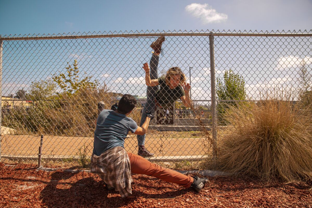 A scene from the dance film "Towards Belonging."