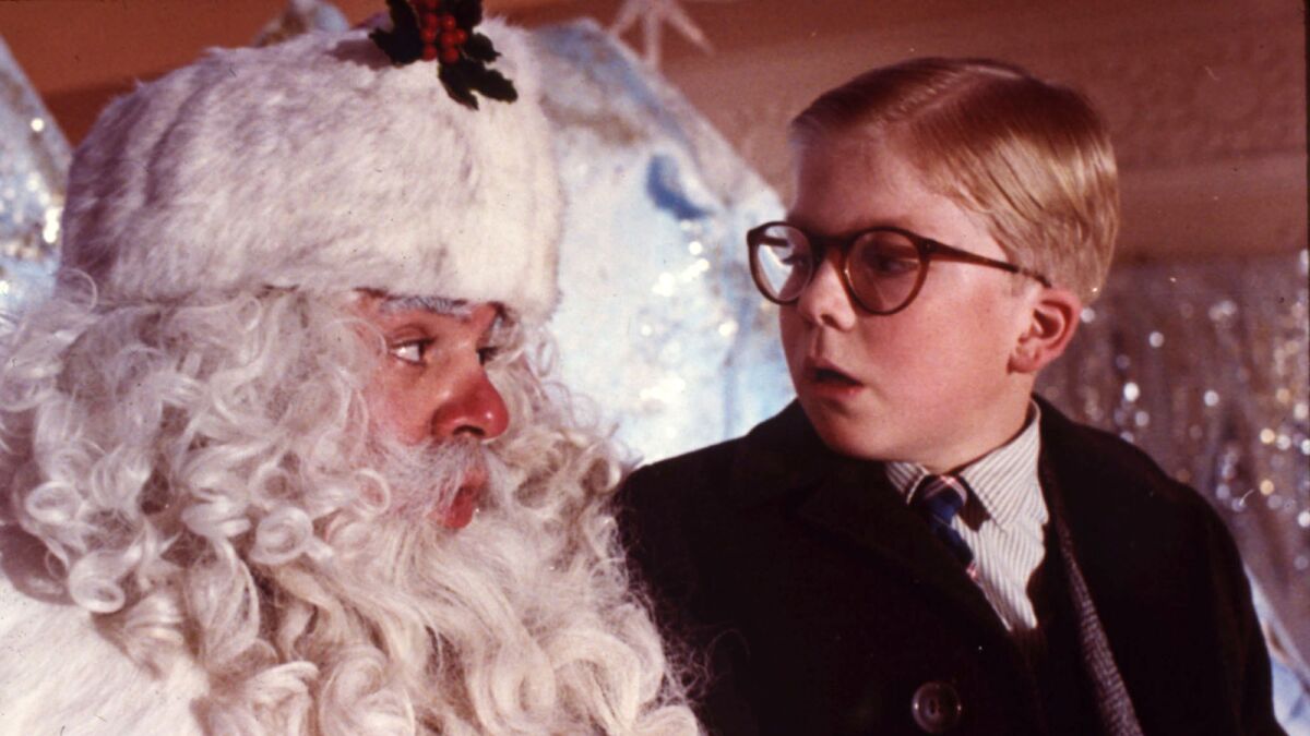 Peter Billingsley, right, in "A Christmas Story"