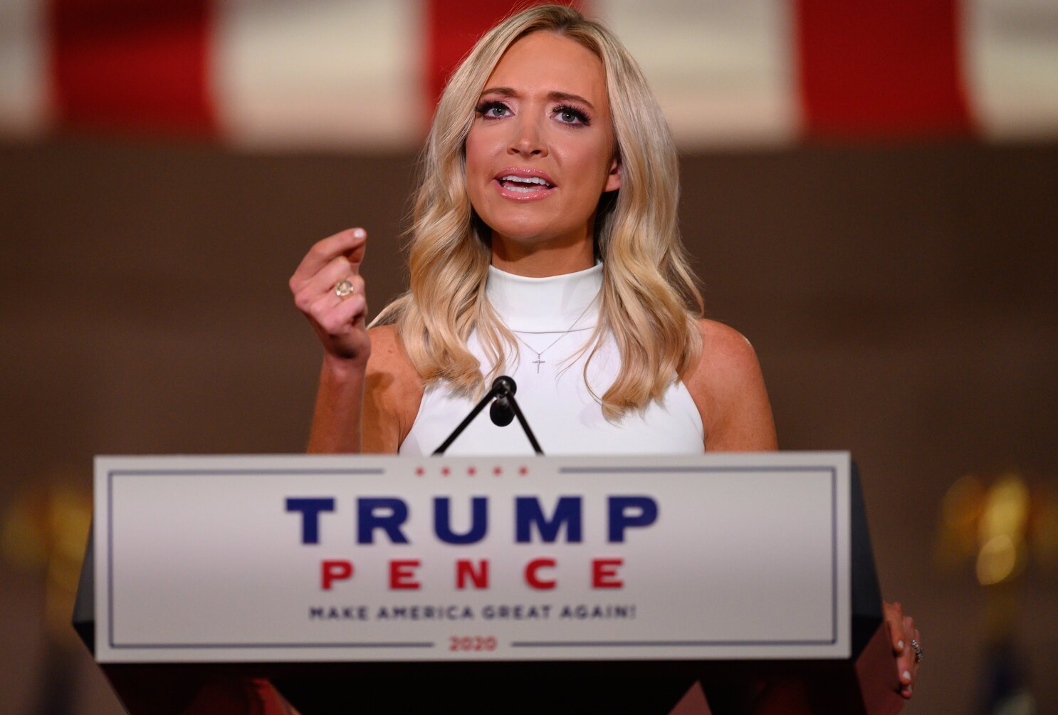 Opinion Kayleigh Mcenany S Preexisting Condition Needs Protection From Trump Los Angeles Times