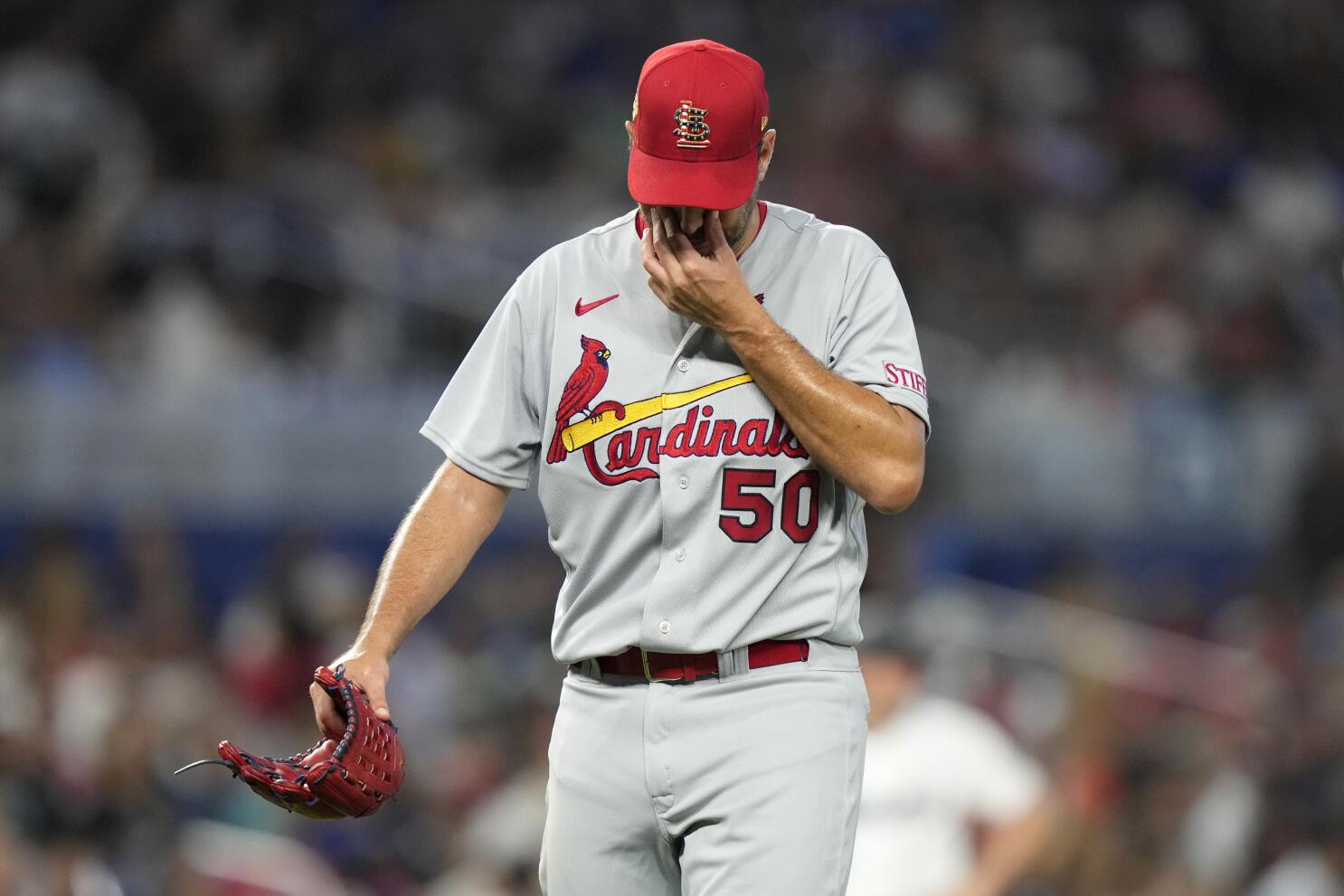 Cardinals place Adam Wainwright, Andrew Knizner on injured list - The San  Diego Union-Tribune
