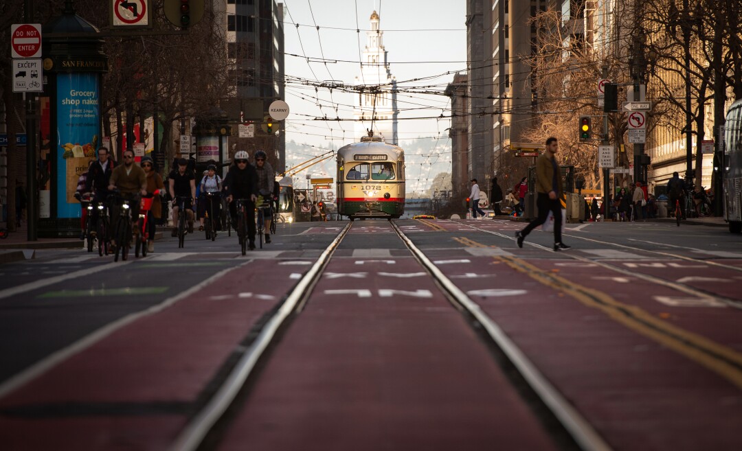 Market street in San Francisco