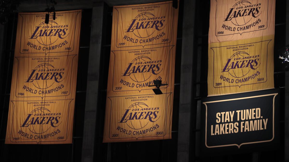 Los Angeles Lakers NBA Banners for sale