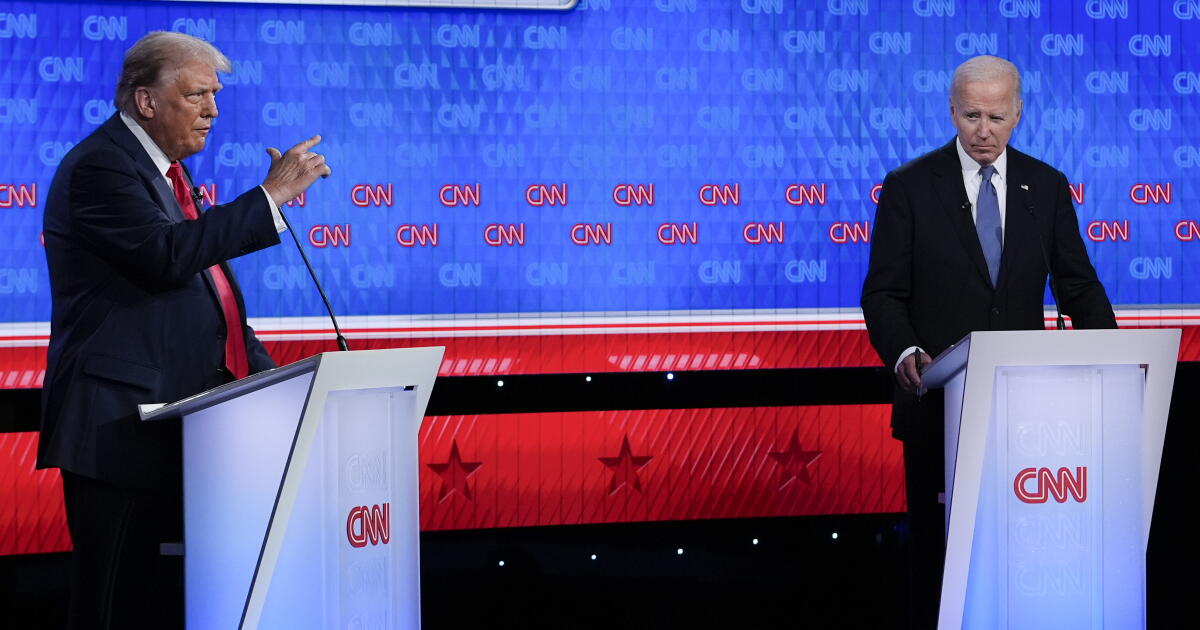 Biden tartışmada tökezledi. Hala Trump'tan çok daha iyi