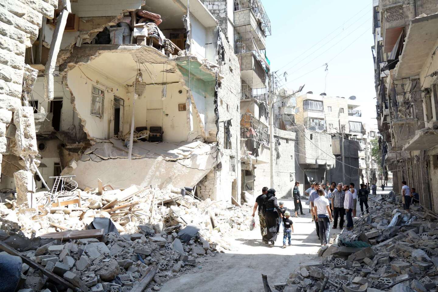 War-torn Aleppo, Syria