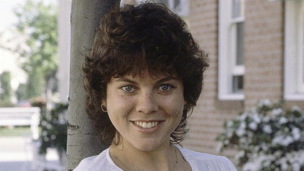 Erin Moran is shown in 1992.