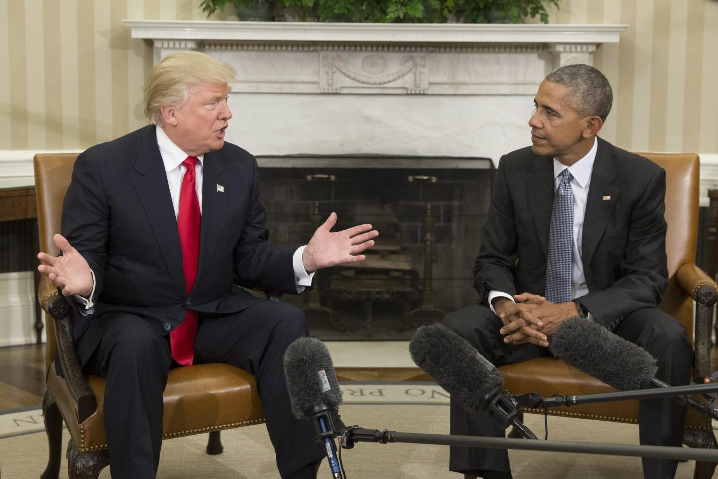 Trump y Obama: presidente y presidente