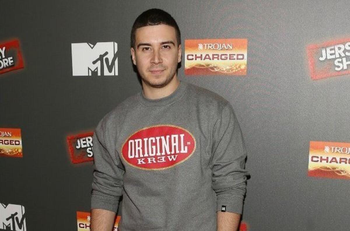 "Jersey Shore" star Vinny Guadagnino at the show's final season premiere party in October.