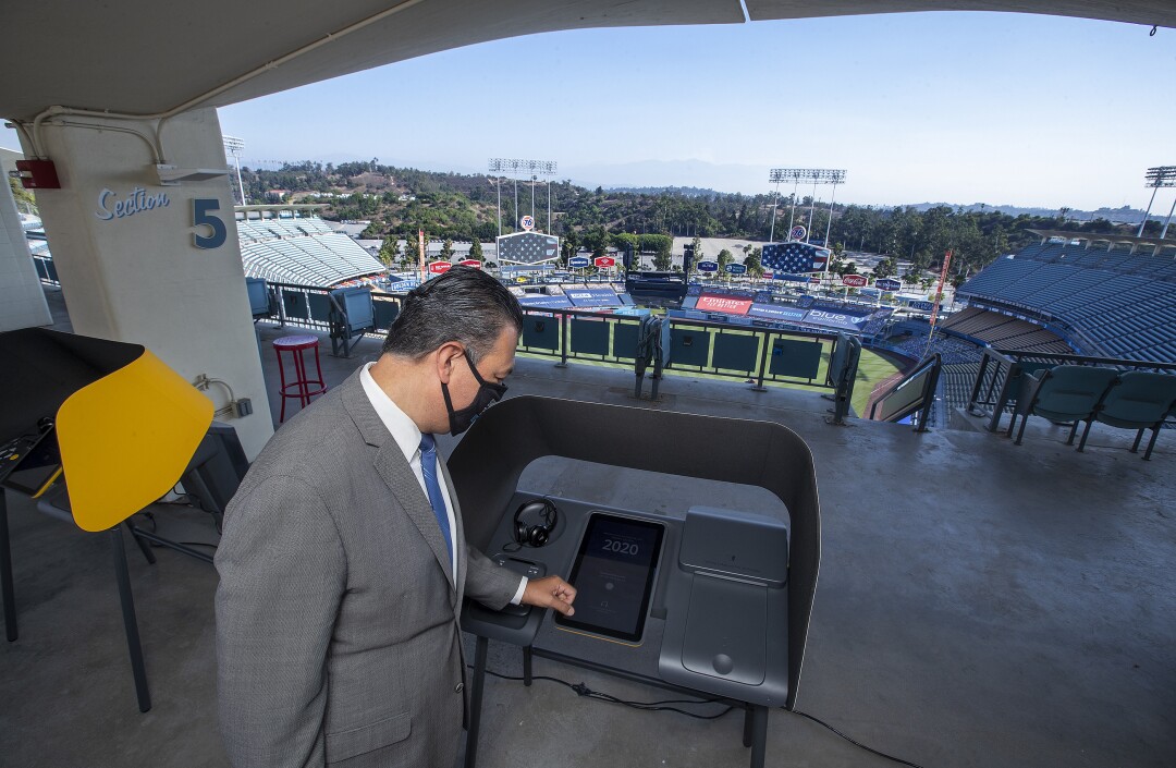 Debating L.A. polling places: Magic Castle or Dodger Stadium?