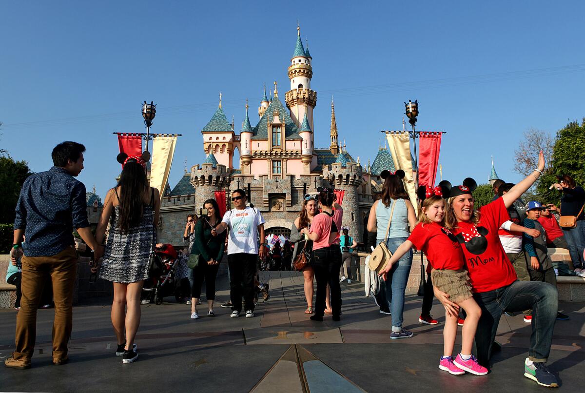 Disneyland guests enjoy a day at the park Jan. 13.