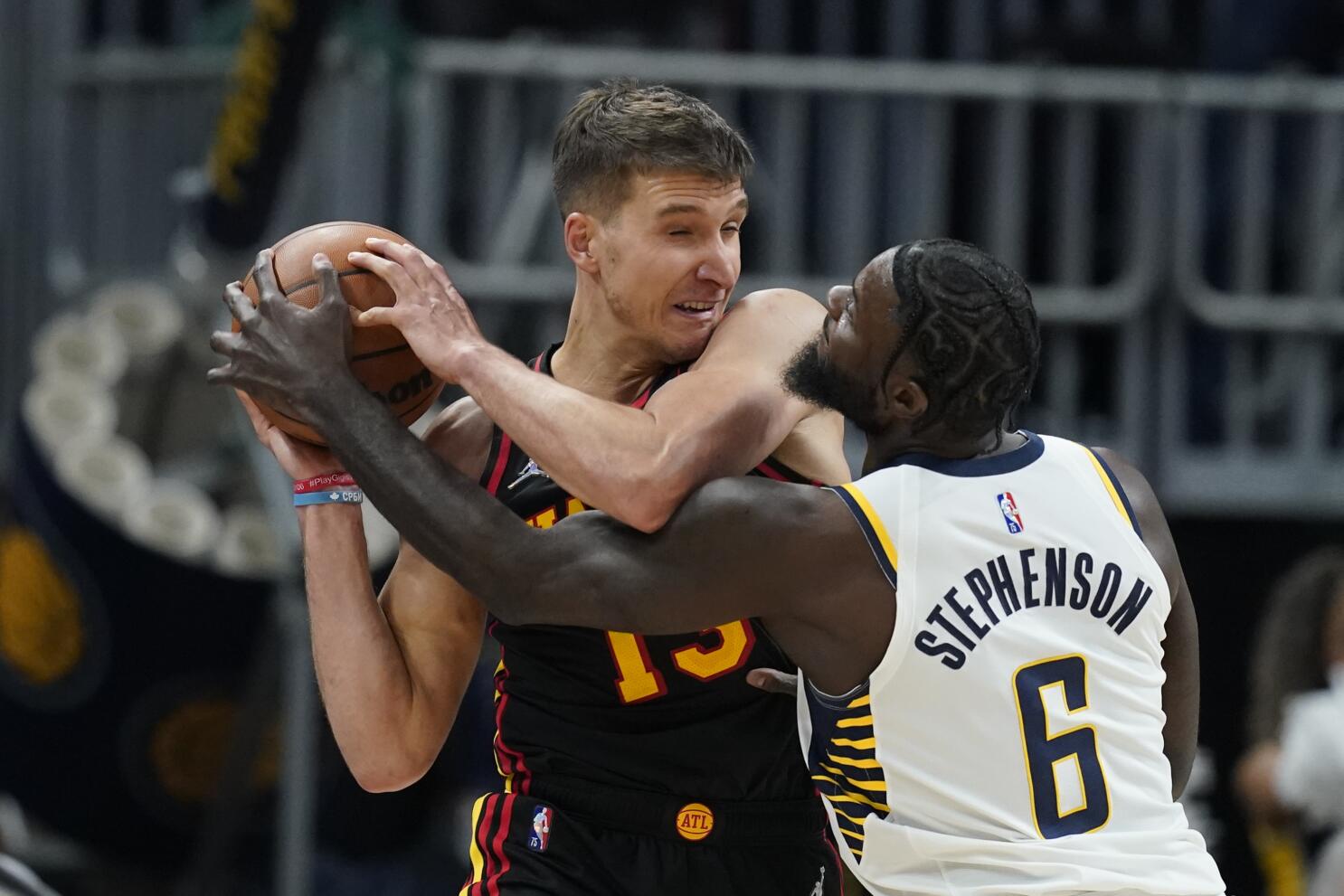 Bogdanovic scores 29, Hawks beat Pacers 132-123 - The San Diego  Union-Tribune