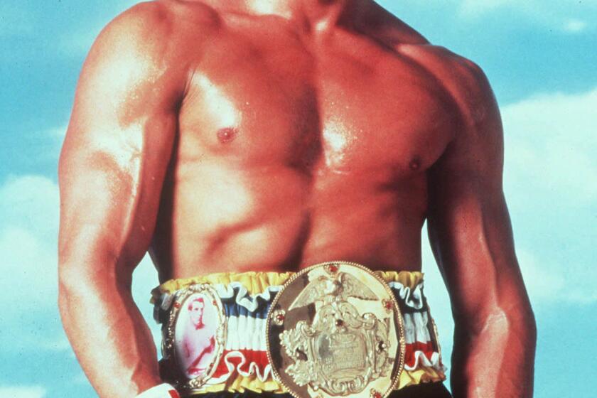 @@*@@* FILE @@*@@* Sylvester Stallone poses in character as "Rocky," in this undated file photo. Fifteen years after starring in "Rocky V," Stallone is reprising his role as the boxing champ in the sixth "Rocky" movie, publicist Michelle Bega said Monday, Oct. 17, 2005. The 59–year–old actor will write and direct "Rocky Balboa," which will begin shooting in Philadelphia and Las Vegas next year. (AP Photo/File)