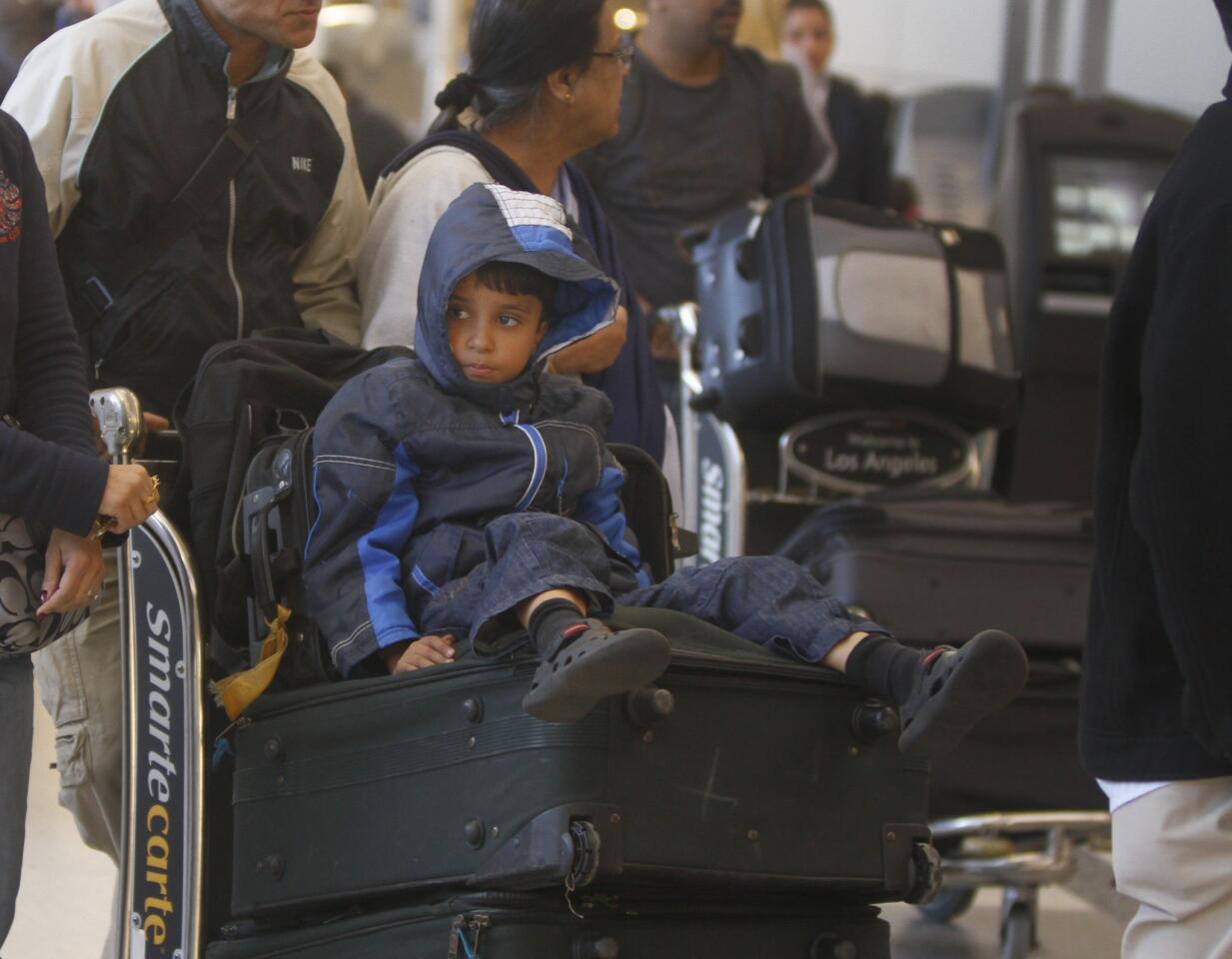 Luggage pile