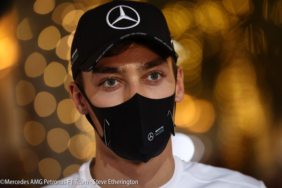 George Russell at the 2021 Belgian Grand Prix