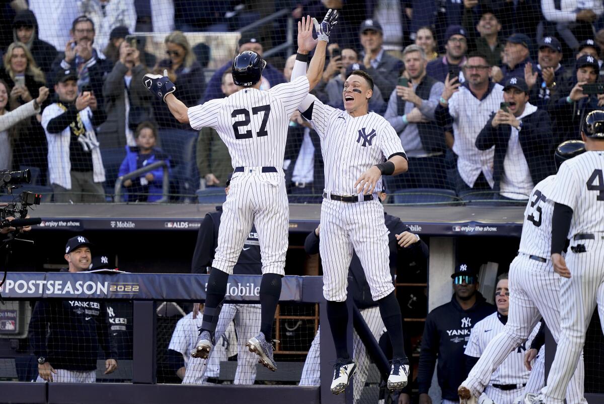 Aaron and Giancarlo  Yankees baseball, New york yankees baseball, Play  baseball