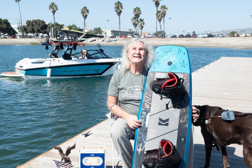     Scott Leeson didn't let his blindness stop him from becoming a champion wakeboarder.