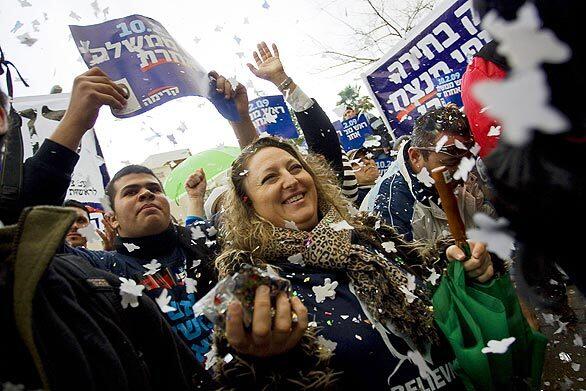 Israelis go to the polls in general election - supporters