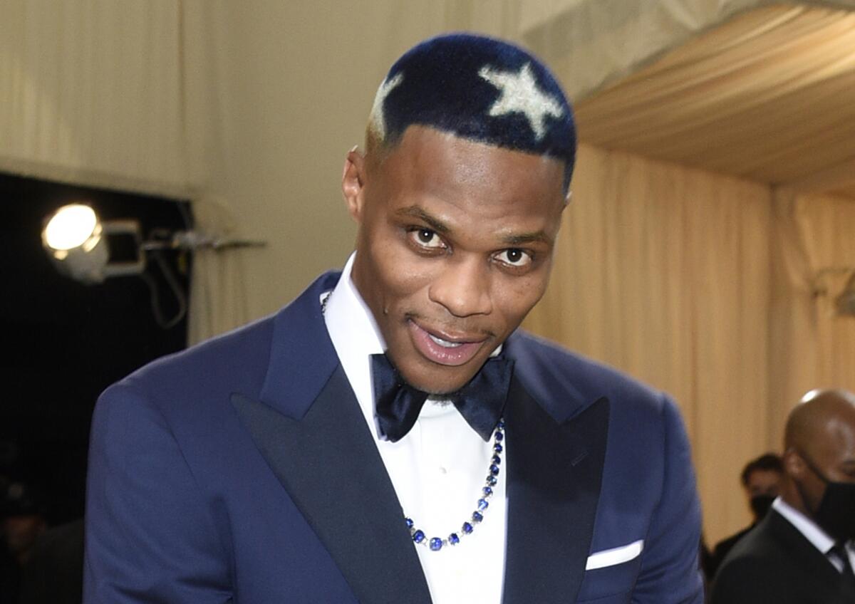 Russell Westbrook Met Gala 2023 White Coat