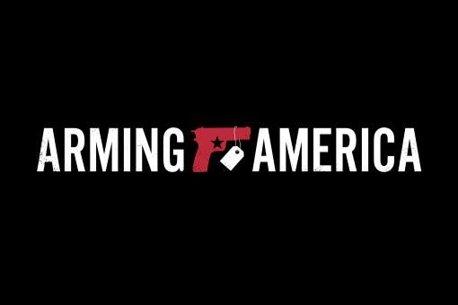 Arming America logo with gun and pricetag