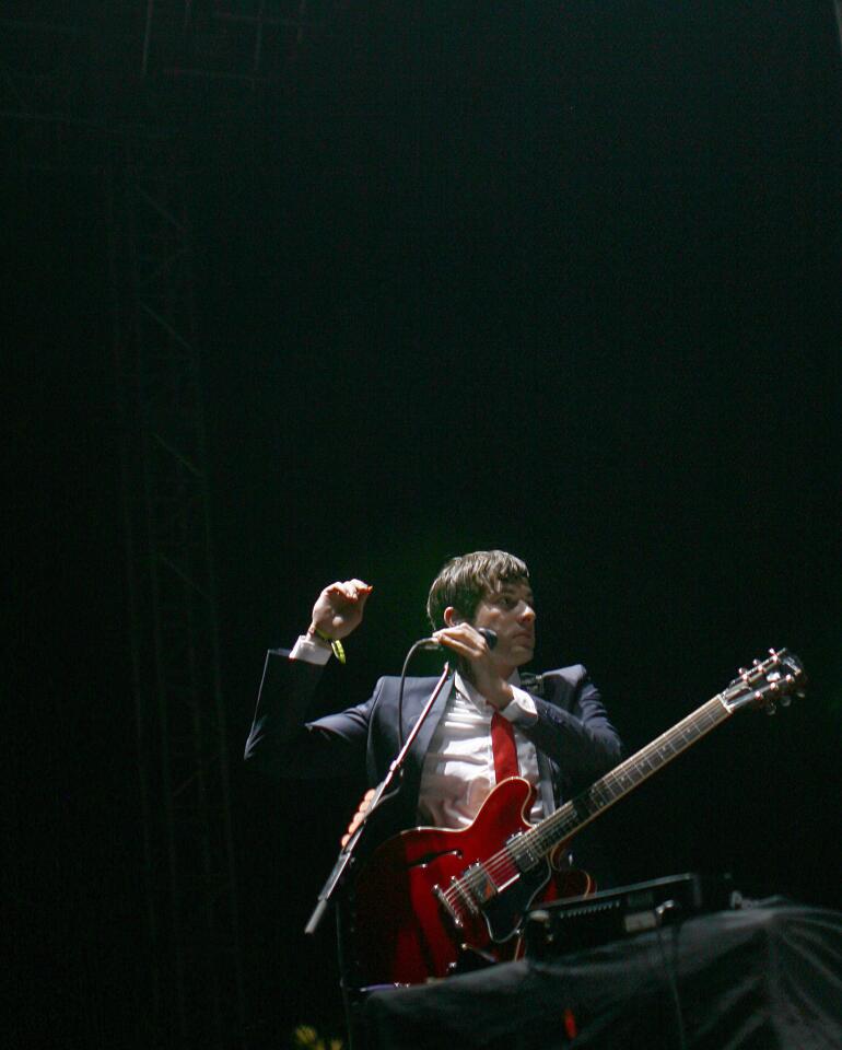 Mark Ronson performs at the 9th annual Coachella Valley Music & Arts Festival, 2008.