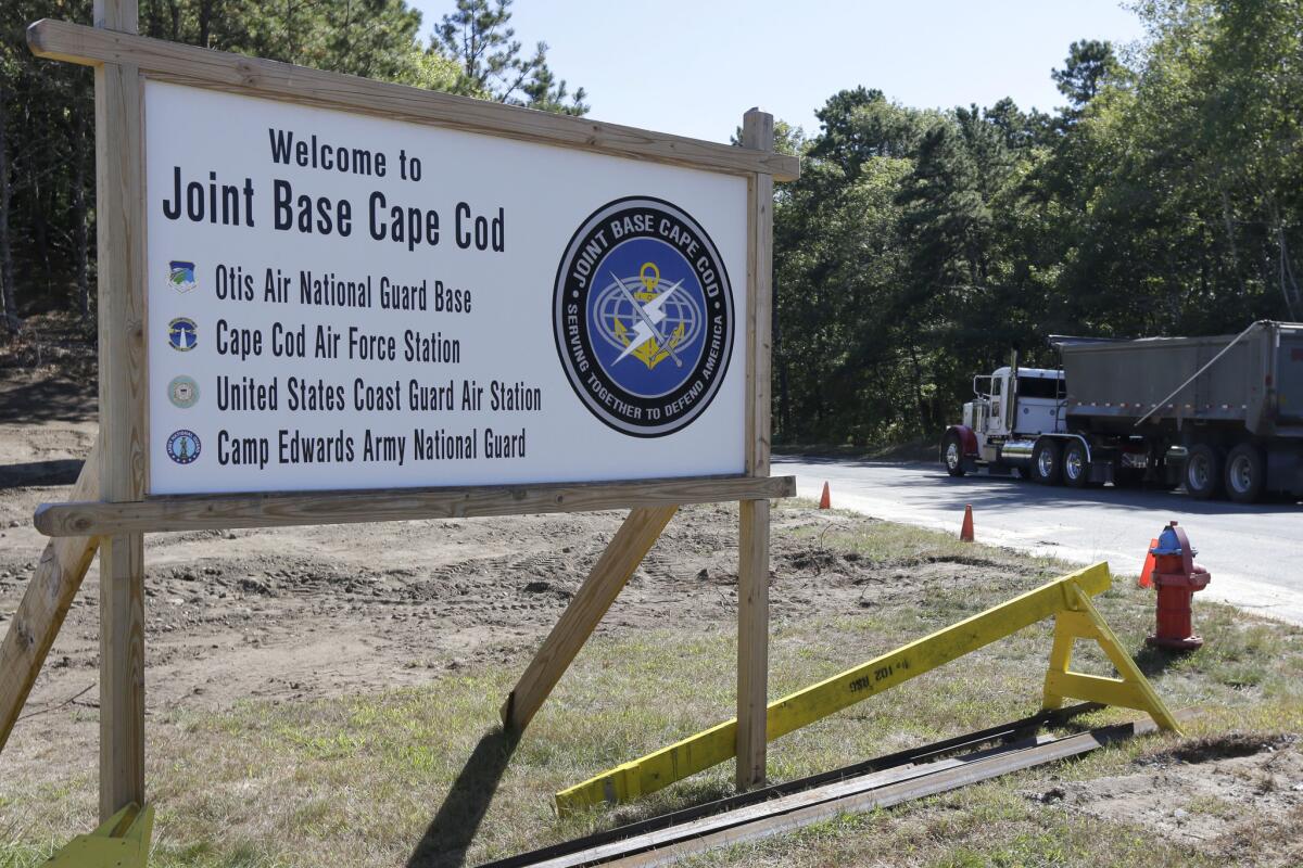 The three Afghan soldiers found at the Canadian border were in the U.S. for military training at Joint Base Cape Cod in Massachusetts.