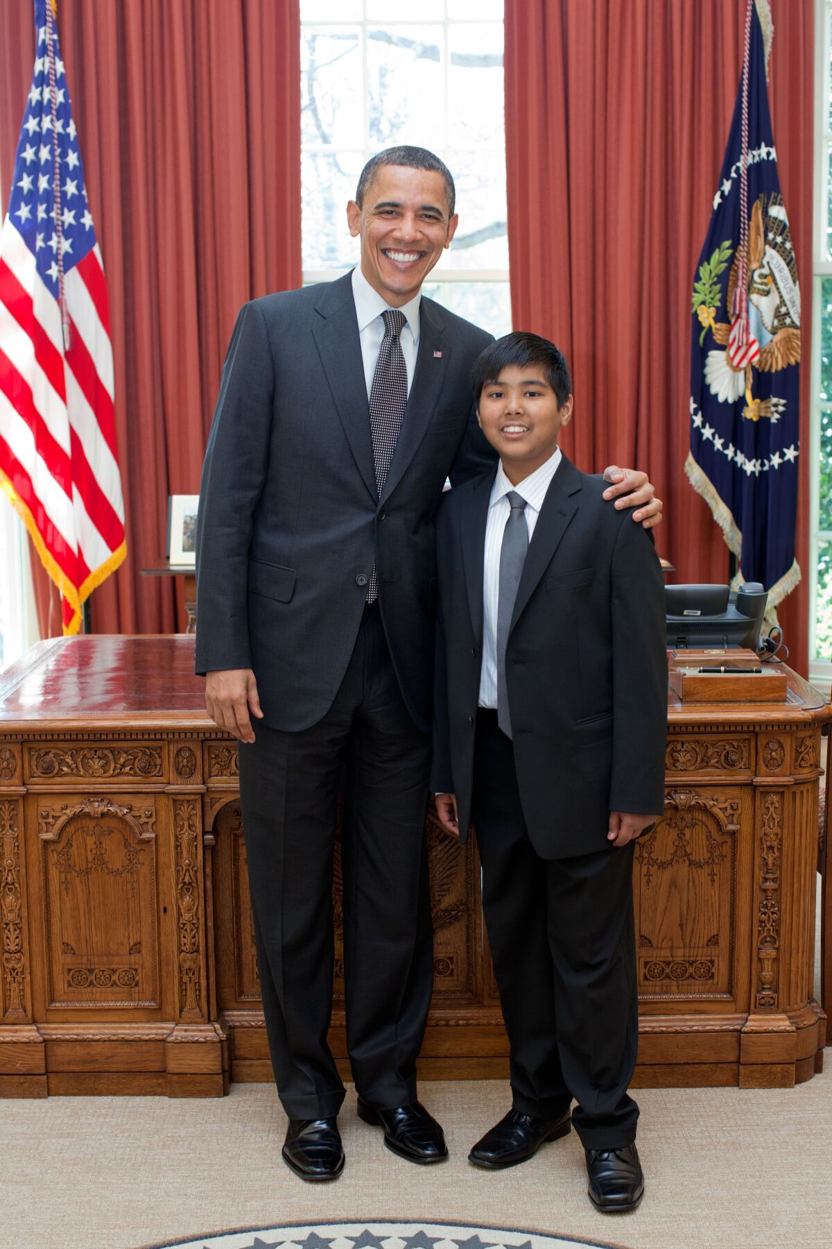 Keane and President Barack Obama in the Oval Office.