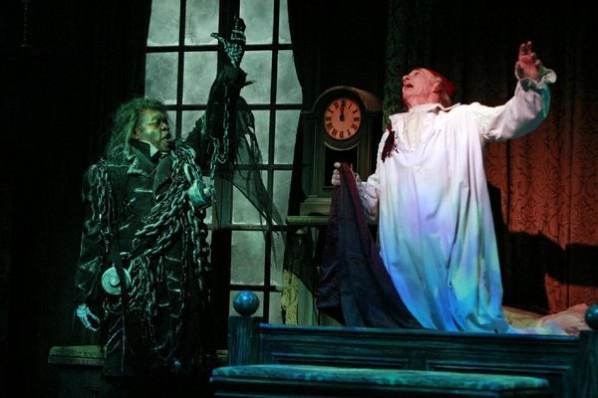 South Coast Repertory's 31st anniversary production of Charles Dickens' "A Christmas Carol," in November 2010, adapted by Jerry Patch and directed by John-David Keller.